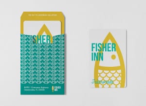 Fisher Inn - Key Card & Holder Design