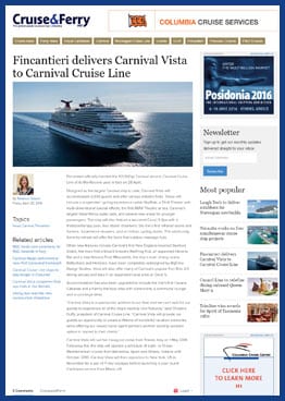 Cruise & Ferry - Carnival Vista
