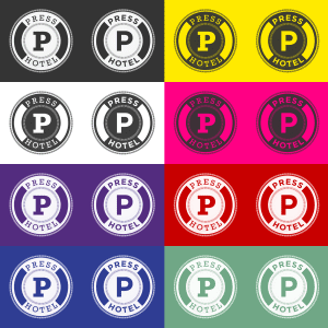 Press Hotel - Logo Design Color Options - Bigtime Design Studios