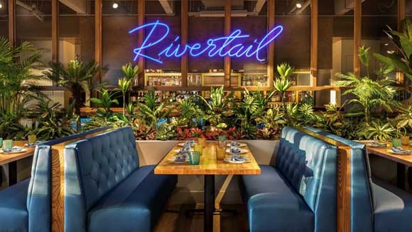 Rivertail Restuarant Fort Lauderdale, designed by Bigtime Design Studios