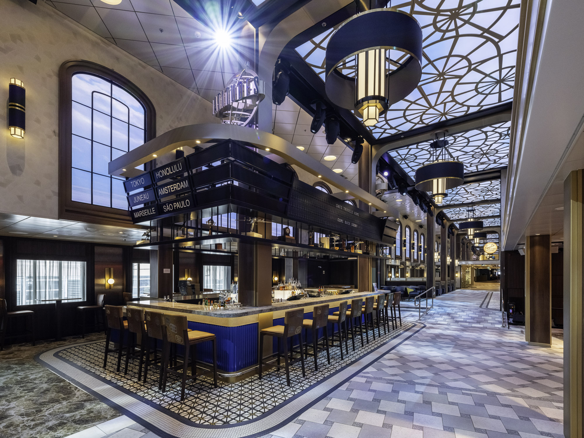 Carnival Celebration Cruiseship – Emeril’s Bistro – Interior Design by Bigtime Design Studios