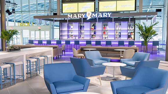 Brightline Train Station, Mary Mary Bar, Orlando, FL -Design by Bigtime Design Studios