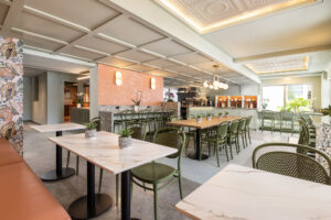 Lord Balfour - SOFI COFFEE - Cafe Design by Bigtime Design Studios