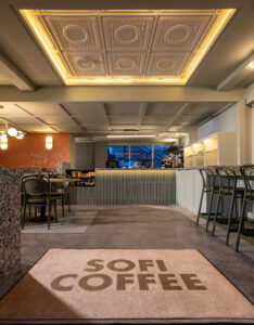 Lord Balfour - SOFI COFFEE - Cafe Design by Bigtime Design Studios